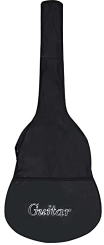 Homgoday 4/4 Klassikgitarre Hülle Schwarz 100x37cm Stoff Möbel für Haus Innen Außen Wohnzimmer Schlafzimmer