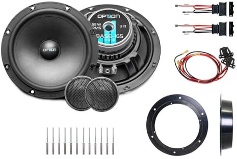 Option Lautsprecher kompatibel mit VW T6 (Typ Typ SG/SH) - Multivan/Transporter - Plug & Play Lautsprecher - 2-Wege Komponenten-Lautsprecher