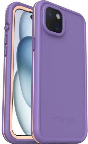 OtterBox Fre Hülle für iPhone 15 Plus für MagSafe, Wasserdicht (IP68), stoßfest, schmutzabweisend, schlanke Hülle mit integriertem Displayschutz, 5X getestet nach Militärstandard, Lila