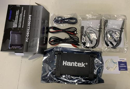 Hantek Qingdao - Osciloscopios USB/PC Hantek6074BD/6104BD/6204BD/6254BD Kit de osciloscopios portátiles PC 70MHz ~ 250MHz 4CH Osciloscopio de mano DDS/Arb generador de forma de onda (Hantek6074BD)