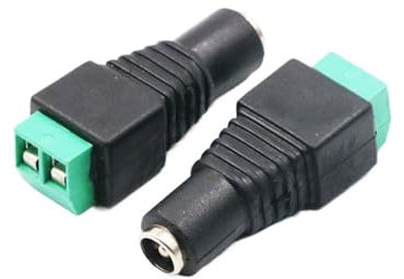 5PCS 12V 2.1x5.5mm DC Power Adattatore Maschio Connettore for CCTV singolo colore HA CONDOTTO LA Luce 5.5 * 2.5mm La presa(The socket,5.5x2.5mm)