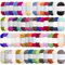 Yayatty 60 Farbe Wolle zum Häkeln, Wolle Zum Stricken Häkelwolle, 15g Multicolor Garnstränge für Häkeln DIY, Handarbeit Stricken Garn, DIY Projekt