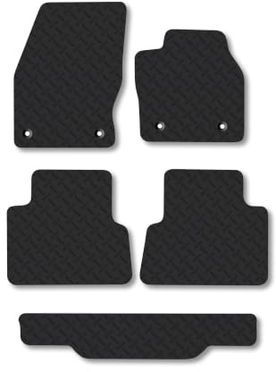 Fits Ford Grand C-Max (2010-2019) 5mm Rubber Car Mats | Heavy Duty Rubber Tailored Fit Floor Mats Full Coverage Durable Waterproof Accessories Easy Clean Anti Slip Made in the UK
