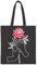Romantic Rose In A Hand Canvas Tote Bag Nero, Nero , Taglia unica