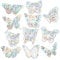 26 Stück Schmetterling Prisma Fensteraufkleber Vogelschutz, Schmetterling Suncatcher Sticker, Static Cling, Vogelschutz für Glasscheiben, Regenbogen Fenster Sticker Folie Gegen Vogelschlag