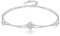 PHNIBIRD Silber Armband 925 Sterling Silber Zierlich Oktober Geburtsstein Armband mit Opal Schmuck für Damen und Mädchen