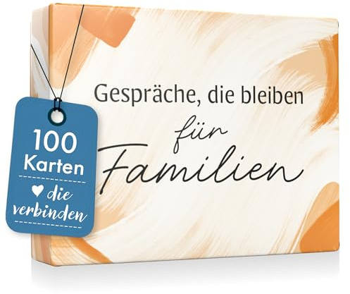 Inovida Deep Talk Kartenspiel für Familienbindung – 100 Fragen über Gefühle, Erinnerungen, Träume – Oma, Opa, Papa, Mama Erzähl doch mal Karten – Familienzeit Karten – Erzählt euch mehr Spiel