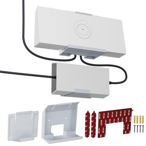 Joinfworld Gen 3 Halterung für Starlink, Router und Netzteil, Wandhalterungs-Set mit Montagezubehör ohne Bohren, für Standard-V3-Router und Power Brick