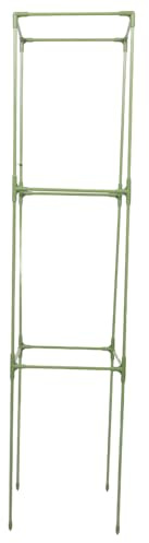 GALPADA Quadratisches Fiberglas Rankgitter für Kletterpflanzen 27X123cm Stabiles Tomaten und Gurkenstützgerüst für Garten Balkon und Gewächshaus Werkzeuglose Pflanzenstütze