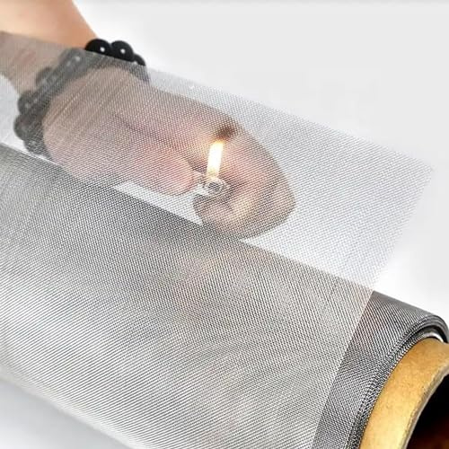 Moustiquaires pour fenêtres, Rouleau de maille d'écran en acier inoxydable 304, argent, 30-60, largeur 1 m-1,5 m(40mesh,1x1m)