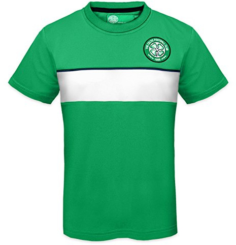 Celtic FC Official Gift Boys Poly T-Shirt Green 10-11 Years LB
