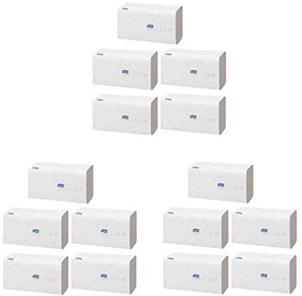 Tork Xpress Multifold Papierhandtücher H2 Advanced weiß - Falthandtücher 2-lagig & saugstark - Handtuchpapier extra weich, reiß- & nassfest (15 Päckchen á 136 Blatt)