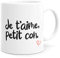 Mug Humour Amour Petit Con Tasse Message drôle. Idée Cadeau Original Amis Couple Amoureux Collègue Frère Sœur Mari Femme Fiancés pour Anniversaire St Valentin Noël. Souriez dès le Réveil