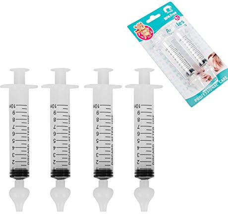 Système de rinçage des sinus, Professionnel pour bébé irrigateur nasal nettoyeur de nez pour nourrisson portable dispositif de rinçage rapide tout soulagement naturel (4 pièces)