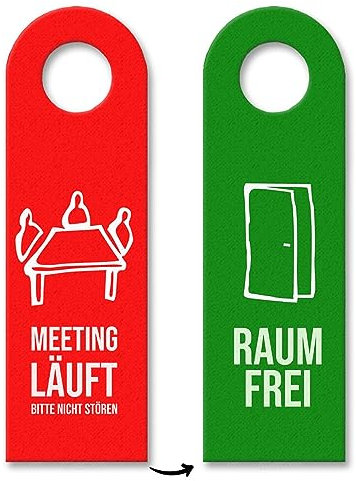 Meeting läuft - Raum frei Türanhänger