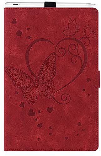 Kedic Funda Tablet Lenovo Tab M10 HD 2ª Generación 10.1 Pulgadas TB-X306X / TB-X306F, Delgado y Ligero Carcasa con Soporte, para Lenovo Tab M10 HD (2nd Gen) 2020 - Rojo