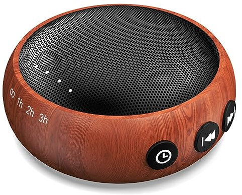 SoundMe Sound Machine Brown Noise Machine 30 suoni naturali lenitivi ventilatore pioggia rosa bianco macchina per il rumore per bambini adulti con controllo del volume 36 alimentato da AC o USB Sleep