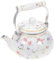 Cabilock Emaille 2.5L Wasserkocher Wasserkocher Kaffeekanne Induktion Teekocher Wasserkessel Teekessel Retro Kanne Wasserkanne Kessel für Gas E Herd Holzofen Gasherd