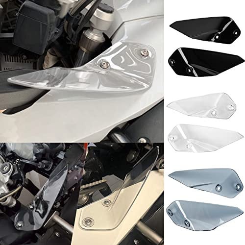 TAZGANTAX Motorrad Side Winglet Windabweiser Windschutzscheibe Handschutz Kompatibel mit R1250GS-ADV R 1250 GS-ADV (2019–2021) R1200GS-ADV R 1200 GS-ADV (2014–2020) (Rauch)