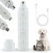 Lime à Ongle Chien, Broyeur à Ongles pour Chien avec Lumières LED, Coupe-Ongles Electrique pour Chien et Chat (Blanc)