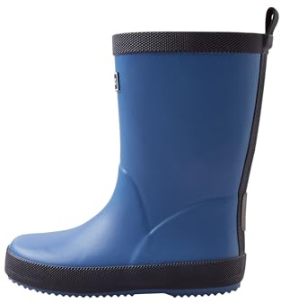 Reima Gummistiefel Taikuus für Kinder, knöchelhohe, wasserdichte Kinderschuhe aus nachhaltigem Gummi, Regenstiefel für Mädchen und Jungen Denim Blue 30