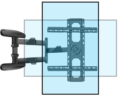 HILLPORT TV Wandhalterung Schwenkbar Fernseher 40-80 Zoll, 90° Verstellbare Halterung Schwenk Neigbare mit 820mm Extra Langem Arm für TV Bildschirme bis zu 50kg, MAX VESA 600x500mm DY4080