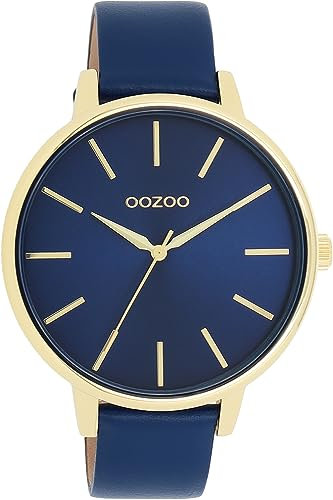 Oozoo Timepieces Damen Uhr | Armbanduhr Damen mit Lederarmband | Hochwertige Uhr für Frauen | Edle Analog Damenuhr in rund C11292