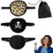Ensemble de 4 Cache Oeil, Patch D'oeil Strabisme Ajustable pour Amblyopie, Médicale Eye Patch pour L'œil Gauche ou Droit, Adultes et Enfants, Noire