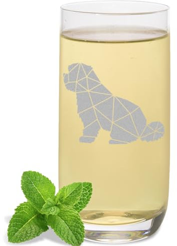 JUNIWORDS Longdrinkglas mit Gravur, Malteser, Origami-Stil, Longdrinkglas (1010110)