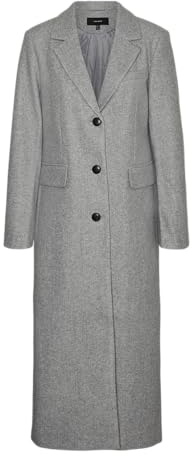 VERO MODA Damen Vmvincemilan Long Coat Ga Boo Langmantel (1er Pack)