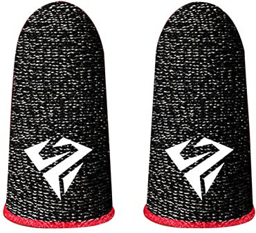 ulafbwur Gaming-Fingerhandschuhe, Gaming-Fingerhülsen, rutschfest, schweißfest, ultradünn, Touchscreen-Handschuhe, Fingerspitzenabdeckung für mobiles Spiel, Gaming, Daumen-Handschuhe,