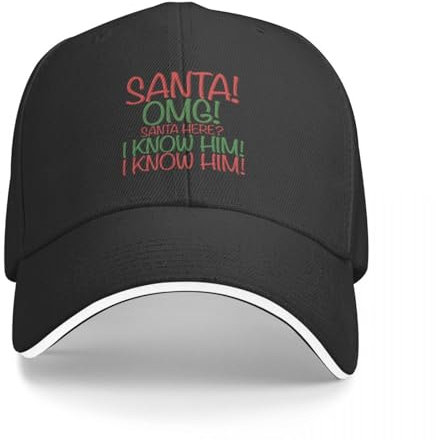 Basecap Santa! OMG!- Buddy der Elf Baseballkappe Mann Mützen Sonnencreme Trucker Hüte Junge Mütze Damen Geschenk