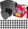 Kleiderbügel platzsparend 50 Stück, Upgraded 20KG(Max) Heavy-Duty Kleiderschrank Organizer, platzsparende Kleiderbügel, Kleiderbügel zur Aufbewahrung von Kleidung, schwarz