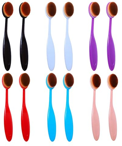 12 Bastel-Mischpinsel, Malapplikatorpinsel, Tintenmischpinsel, Make-up-Pinsel, Schaumstoffpinsel, Hintergrund-Schablonenpinsel, Geeignet Für Kunstmalerei, Bastelarbeiten, Make-Up