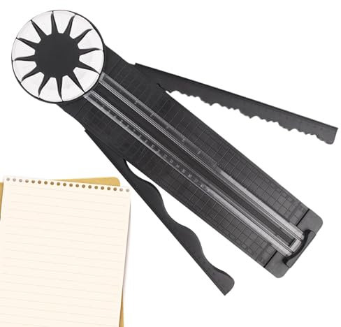 Massicot à cadran | Tondeuse à papier rotative 12 en 1, coupe-papier rotatif pour travaux manuels, photos, coupons, cartes, papier cartonné