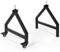 IRON FORGE CABLE Wire Spool Rack, Heavy Duty Welded Steel Frame Wire Caddy Cable Rack with Locking Swivel Casters, Black