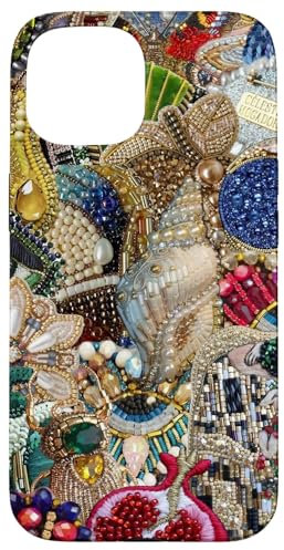 iPhone 15 Vintage Mosaic Collage Scrapbook Tiles Y2K Eclectic Case