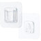 Daal® 20 Sätze Selbstklebende Haken Doppelseitige Klebeschrauben Decke Transparente Glas Klebe Bilder Wasserdicht Küche Bad Wand Original Aquarium Duschregal Abnehmbar Extra Stark Max.10 kg