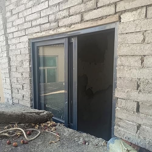 Ventanas Aluminio Ventanas de Reemplazo para Sótano con Vidrio, Ventana Corrediza Pequeña de Alta Resistencia para Gallinero, Loft, Ventanas de Aluminio para Cobertizo, Ventana Contra Tormentas(30x26i