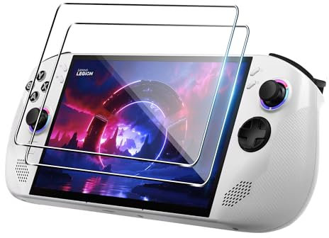 zZjoOoj 2 Piezas Protector Pantalla para Lenovo Legion Go S,Antiarañazos,Antihuellas,Sin Burbujas,Dureza 9H,0.33mm Ultra Transparente,Vidrio Templado Ultra Resistente.