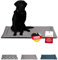HS-Hundebett® Sommerdecke Baumwolle mit Füllung und Antirutsch L (75x115 cm) – Gepolsterte Hundedecke für den Sommer – Waschbar & Langlebig – Leichte Hunde Sommerdecke – Anker Grau, Made in DE