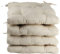 various Pack 4 Cojines para Silla，Cojin de Asiento Decorativo Funda de Poliéster y Relleno de Fibra Hueca 40x40x5cm,Ideal para Comedor, Terraza, Salón y Restaurante,Color Beige