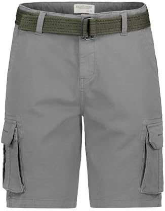 Eight 2 Nine Herren Cargo Shorts | Baumwolle | Regular Fit | unifarben | wärmend | Reißverschluss | casual-Style | ideal für Streetwear