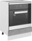 Tomostar Armoire à Four, Meuble pour Four Meuble Bas de Cuisine Lyon Gris béton 60x46x81,5 cm