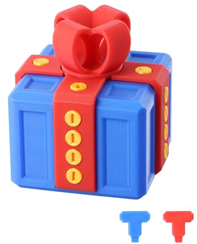 Culinavog Nervige Geschenkbox, 8x8cm 3D Druck Scherzbox, Wirklich Nervige Geschenkbox mit Schrauben, Geschenkboxes mit Twist-Aufbewahrung, Kreative Geschenkboxen für Geburtstag, Weihnachten, Halloween