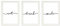 PICSonPAPER Poster 3er-Set eat, Drink, Smile, Weiss gerahmt DIN A4, Dekoration, Kunstdruck, Wandbild, Typographie, Geschenk (Weiss gerahmt DIN A4)