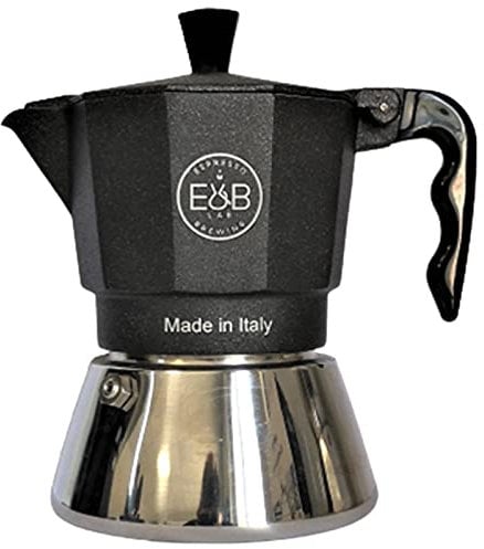 E&B Lab Moka Induction 3T Moka 3 Tazze per Piani a Induzione Competition Moka Filter