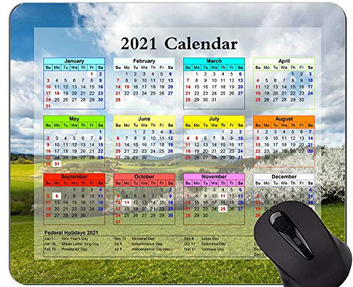 Kalender 2021 Jahr Mauspad, Cloud Sky Panorama Office Mauspad