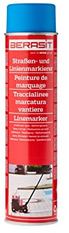 BERASIT Spray de marquage de sol professionnel résistant aux intempéries, Séchage rapide, 600 ml (bleu)