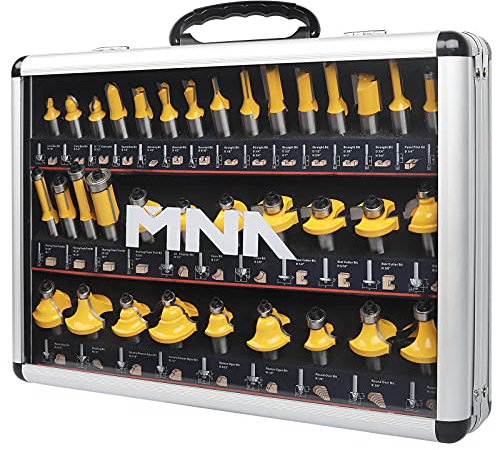 MNA Oberfräsen-Bits 35-teiliges Set, 35-teiliges 1/2-Zoll-Schaft-Oberfräser-Bit-Kit. American Router Bit Set Komplettset.